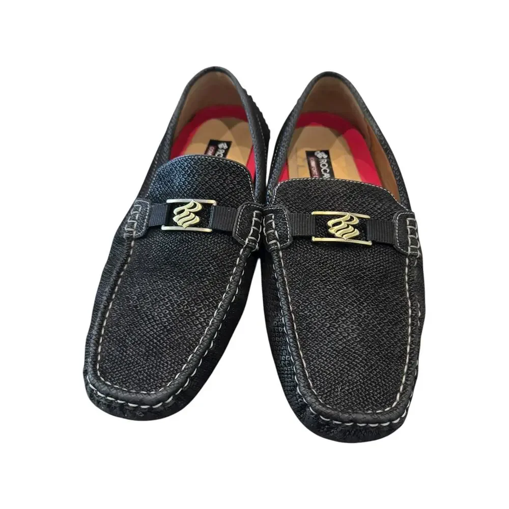 Rocawear Dwight Comfort Classic Black Driving Loafers Men’s 9 EU 42